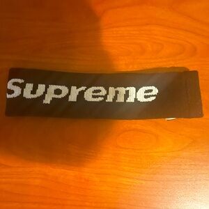 Supreme Black Logo Headband